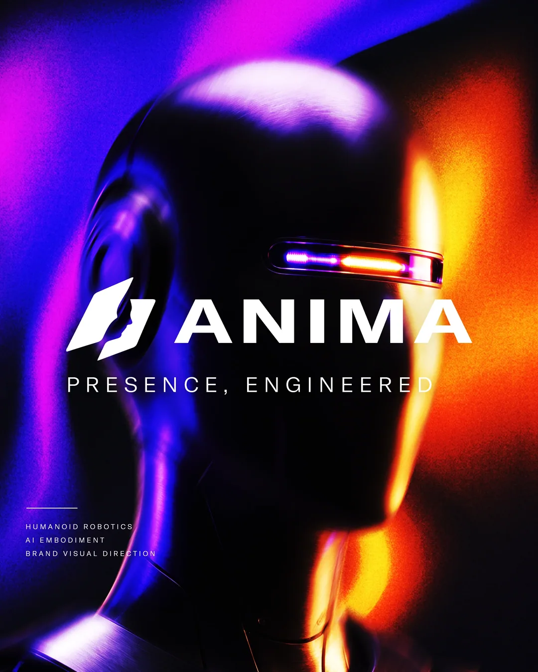 ANIMA — humanoid robotics / identity, cover