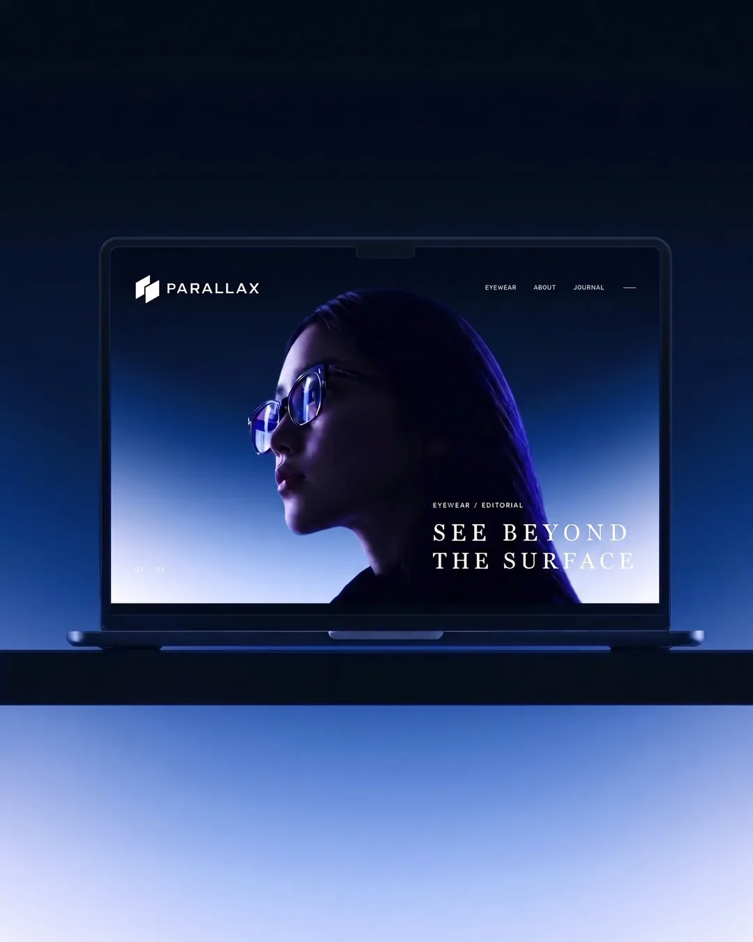 PARALLAX — eyewear / identity, frame 05
