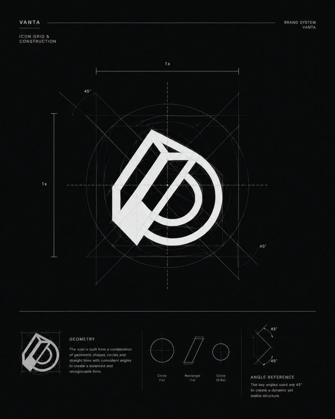 VANTA — identity / object system, frame 12