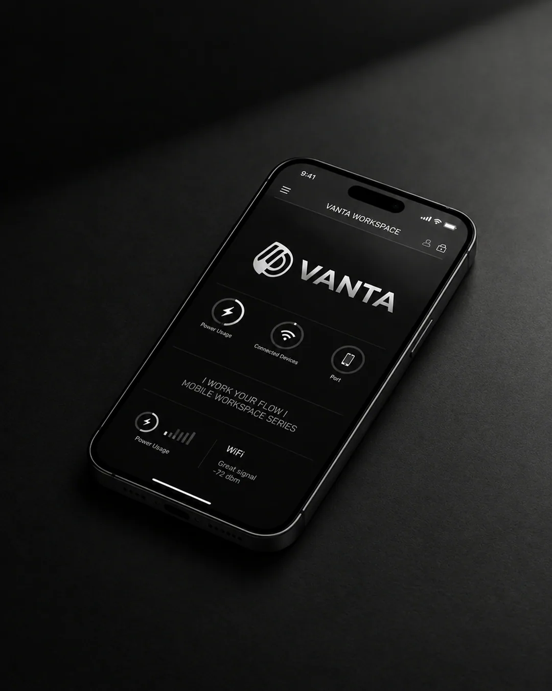 VANTA — identity / object system, frame 08